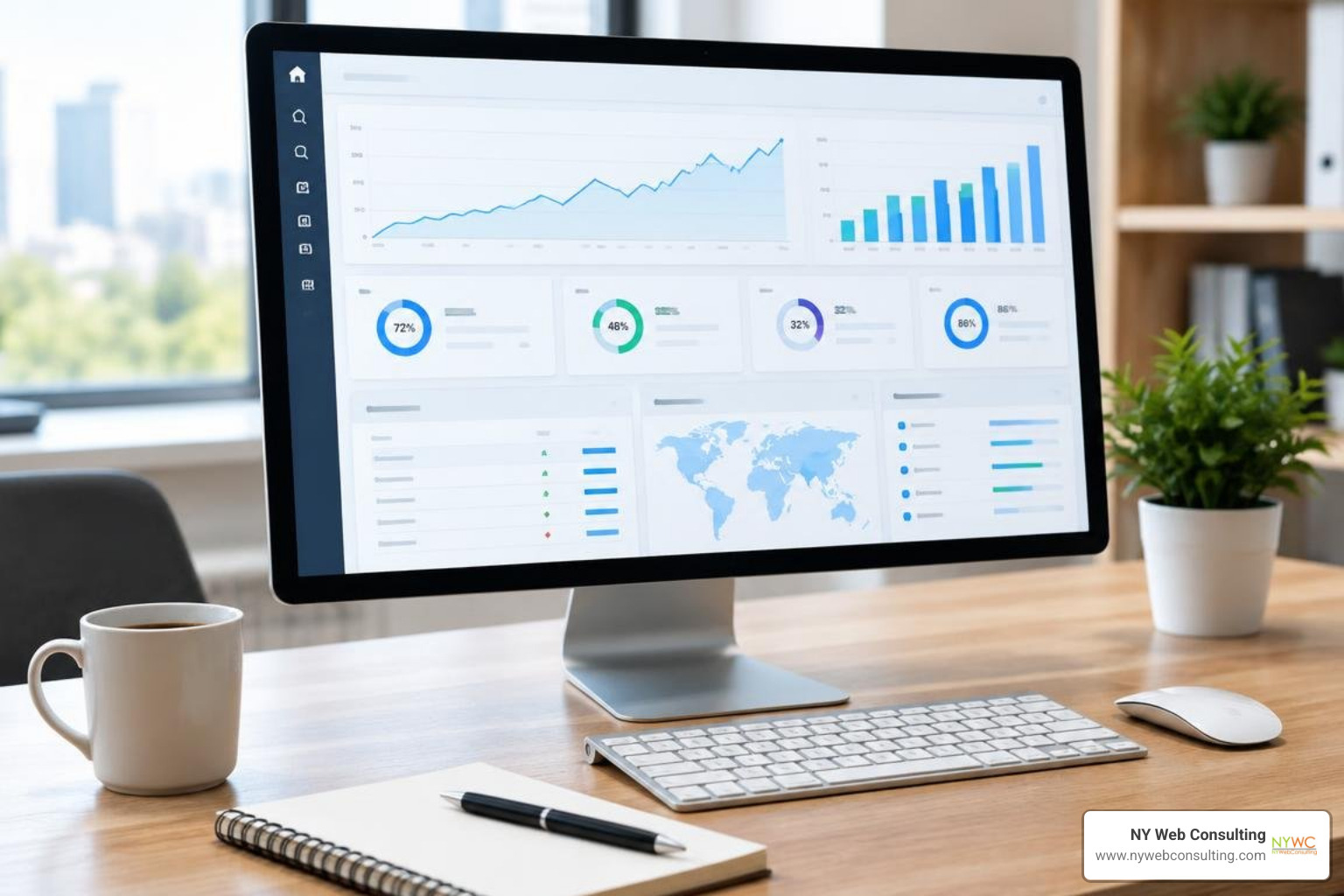 SEO analytics dashboard