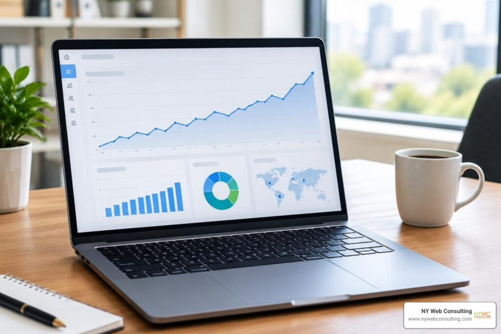 website traffic growth dashboard